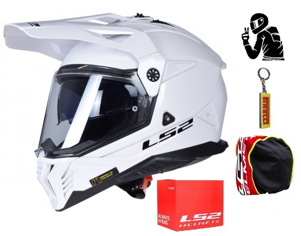 Kask Cross Enduro LS2 MX702 PIONEER II WHITE