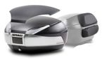 SHAD Kufer Centralny SH48 Titanium 48L z Płytą Montażową nakładką Carbon i oparciem D0B48406R