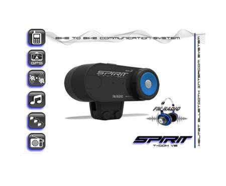 BIKETEC Interkom Motocyklowy SPIRIT Bluetooth 3.0 z zestawem mikrofonów 400m (1 zestaw)