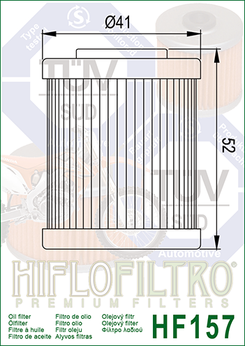 Filtr Oleju Hiflo Filtro HF157