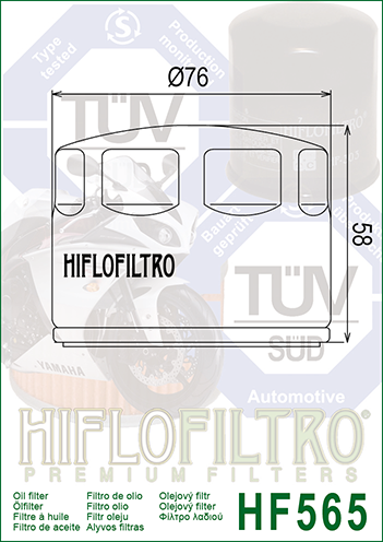 Filtr Oleju Hiflo Filtro HF565 