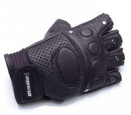 Inmotion Rękawice Motocyklowe bez palców napy wzmocnione Skóra AC007