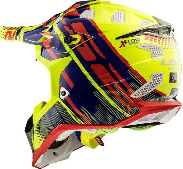 Kask Cross Enduro LS2 MX470 SUBVERTER BOMBER H-V YELLOW 