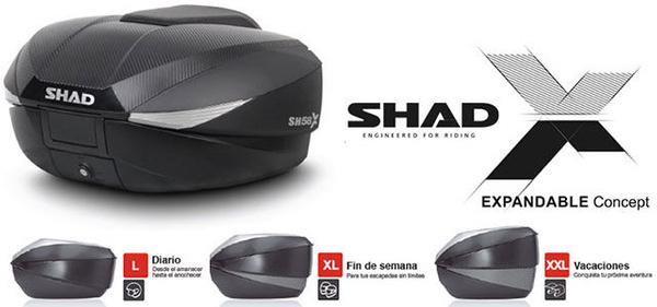 SHAD Kufer Centralny SH58X Carbon 46-58L
